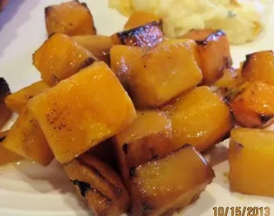 Roasted Butternut Squash In Brown