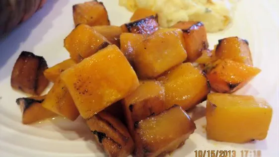 Roasted Butternut Squash In Brown