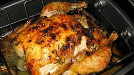 Roasted Chicken With 20 Cloves Of Garlic