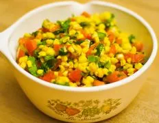 Roasted Corn And Garlic Salsa Southwest