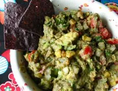 Roasted Corn Guacamole Dip