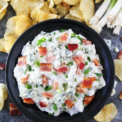 Roasted Garlic Bacon Dip