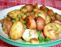 Roasted Garlic- Herb New Potatoes