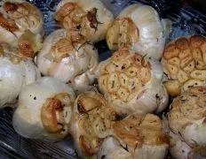 Roasted Garlic & Pearl Onions With Herbs