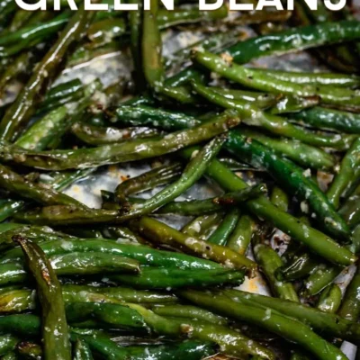 Roasted Garlic Pepper Green Beans