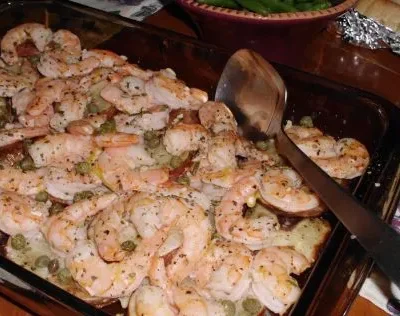 Roasted Jumbo Shrimp With Potatoes