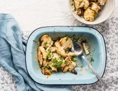 Roasted Parmesan Garlic Cauliflower