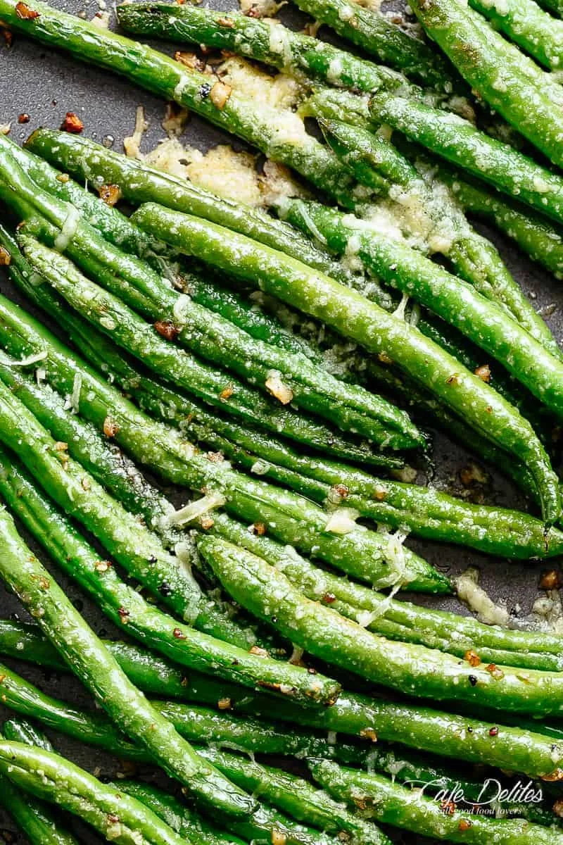 Roasted Parmesan Green Beans