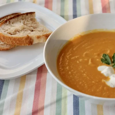 Roasted Pumpkin And Sweet Potato Soup