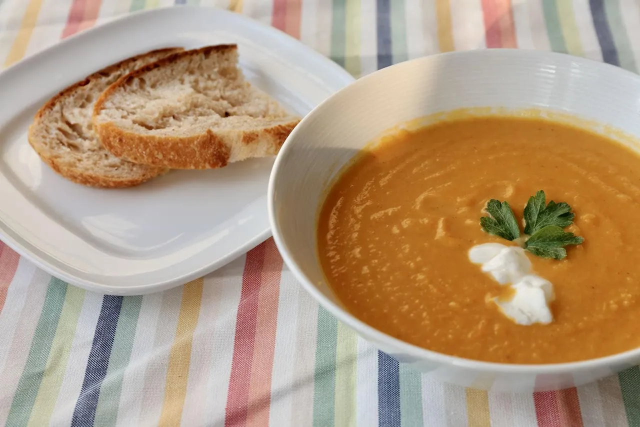 Roasted Pumpkin And Sweet Potato Soup