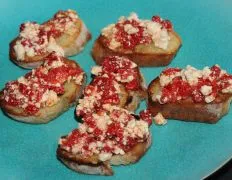 Roasted Red Pepper Bruschetta