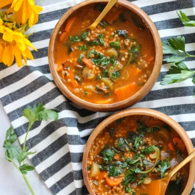 Roasted Tomato And Pasta Soup