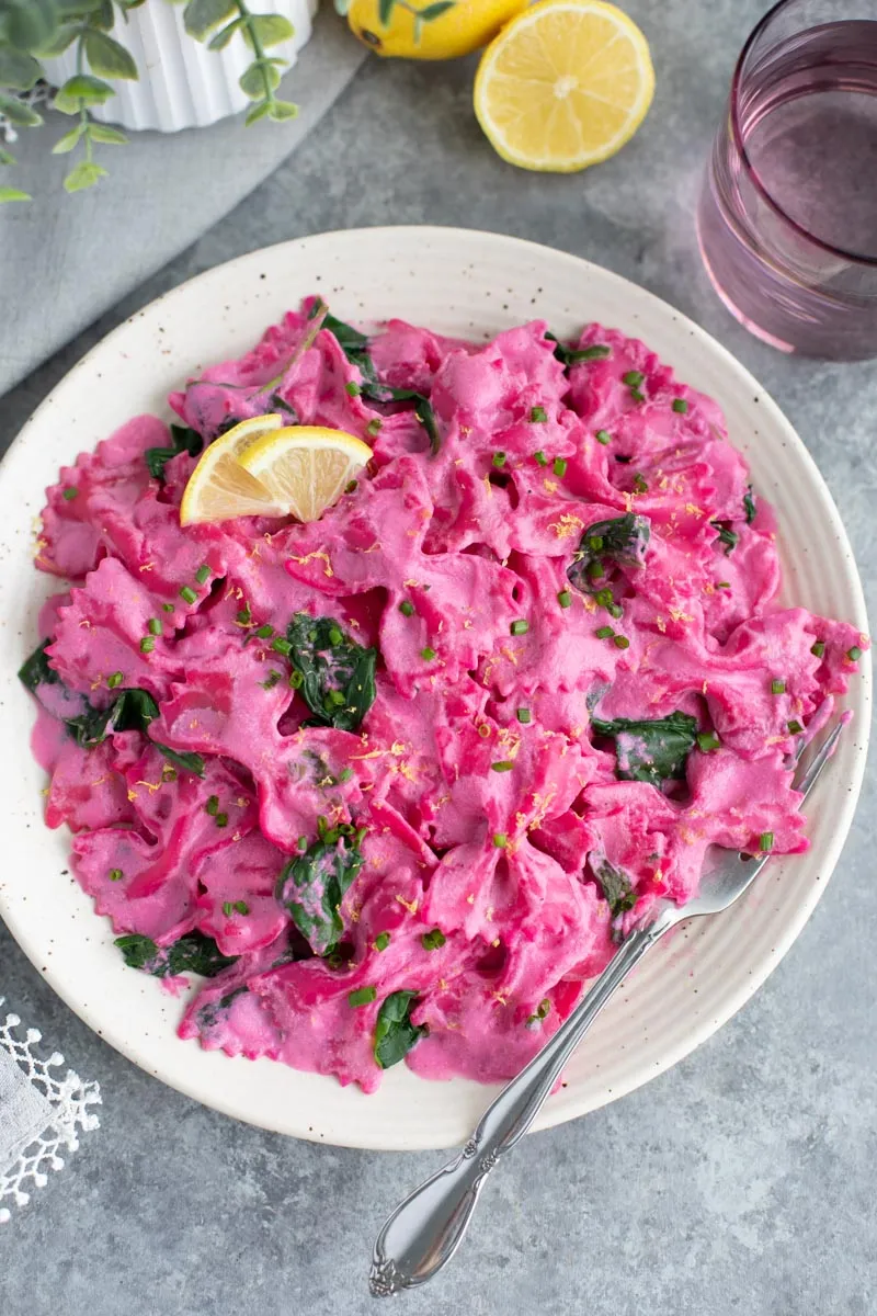 Romantic Beetroot Blush Pasta for Valentine’s Day