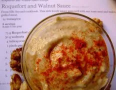 Roquefort And Walnut Sauce