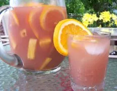 Ros Sangria With Pineapple And Guava