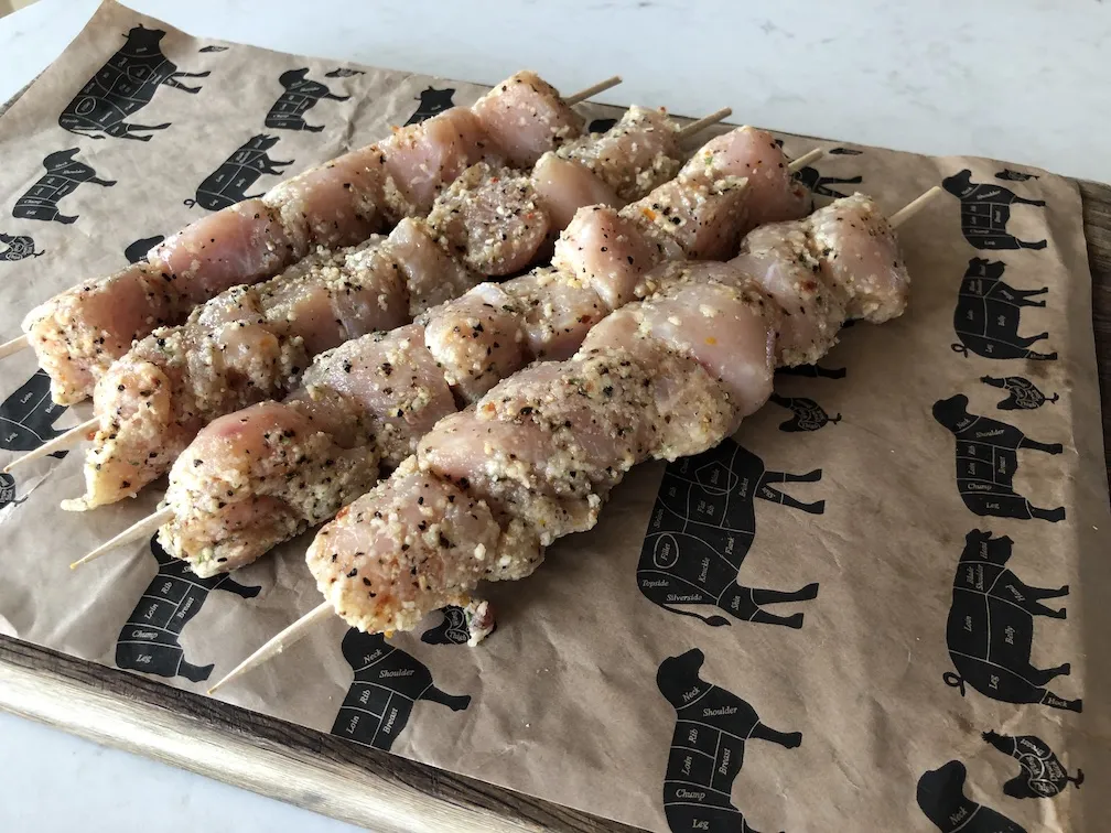 Russells Quick Chicken Skewers