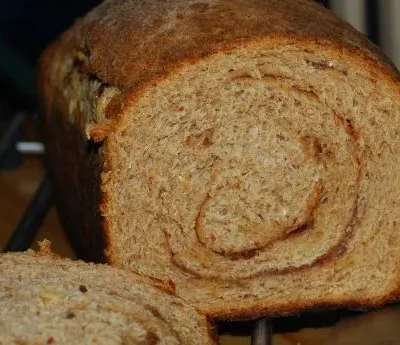 Rustic Wheat Cinnamon Raisin Bread