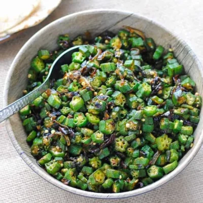 Sabzi Bhendi Sauteed Okra With Cumin