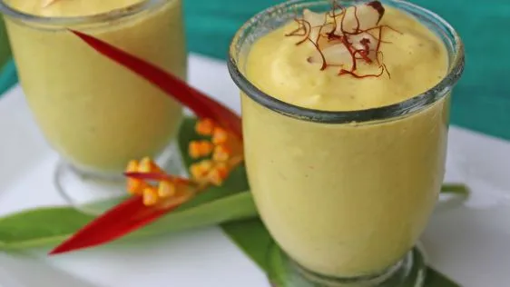 Saffron Mango Mousse