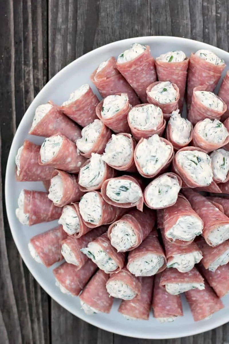 Salami Roll Ups Appetizers