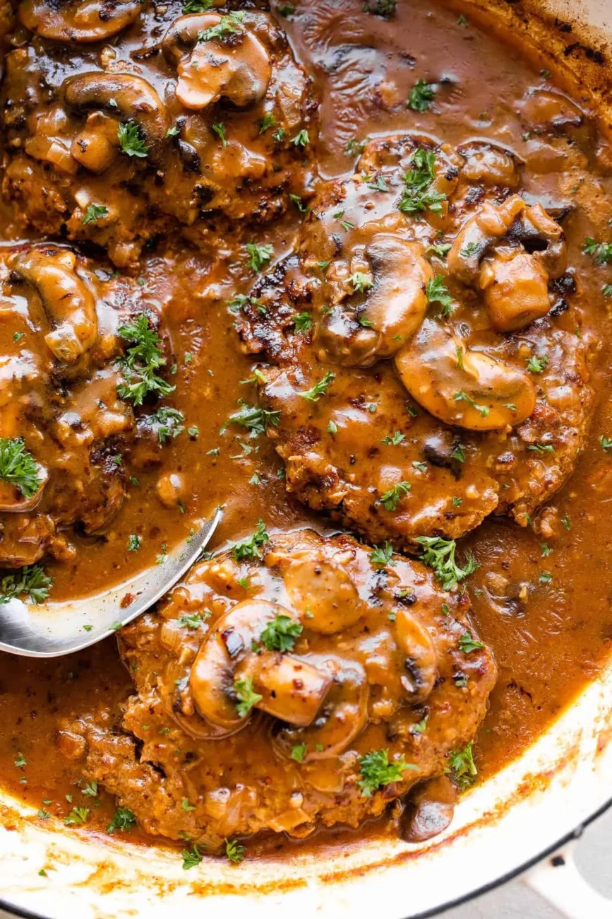 Salisbury Steak With Mushroom Gravy