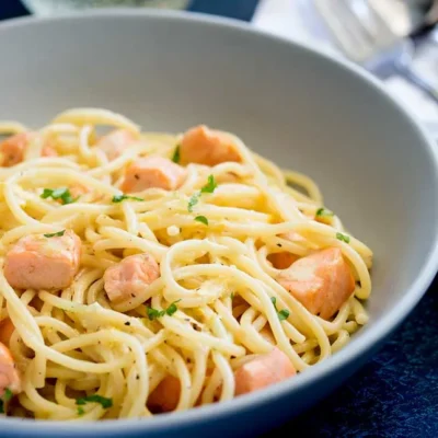 Salmon And Lemon Pasta