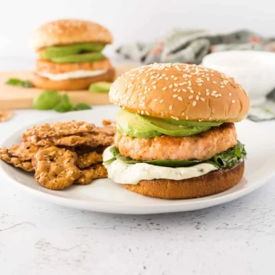 Salmon Cakes With Lemon Herb Sauce