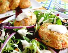 Salmon Croquette Salad Gluten Free