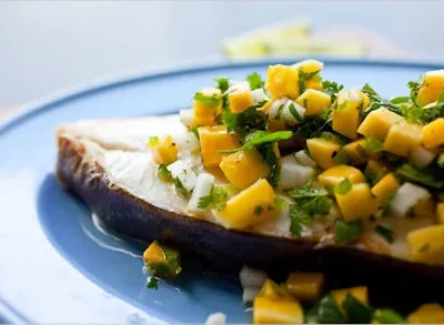 Salmon Or Halibut With Fruit Salsa