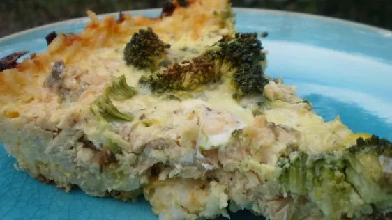 Salmon-Rice Pie