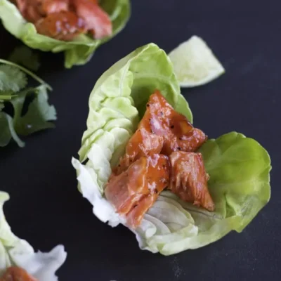 Salmon Rollups With Lime Butter Sauce