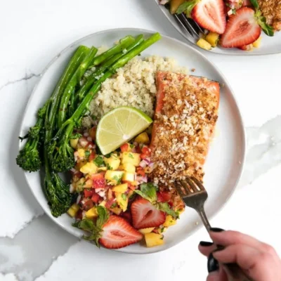 Salmon With A Macadamia Nut Crust