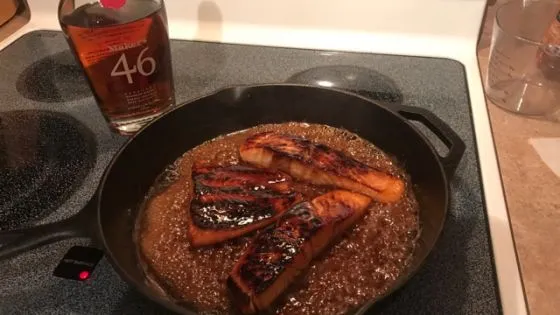 Salmon With Bourbon And Brown Sugar