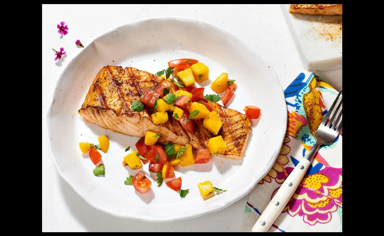 Salmon With Fresh Fruit Salsa Diabetic