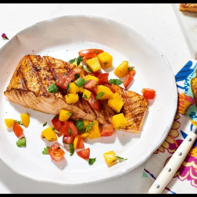 Salmon With Fresh Fruit Salsa Diabetic