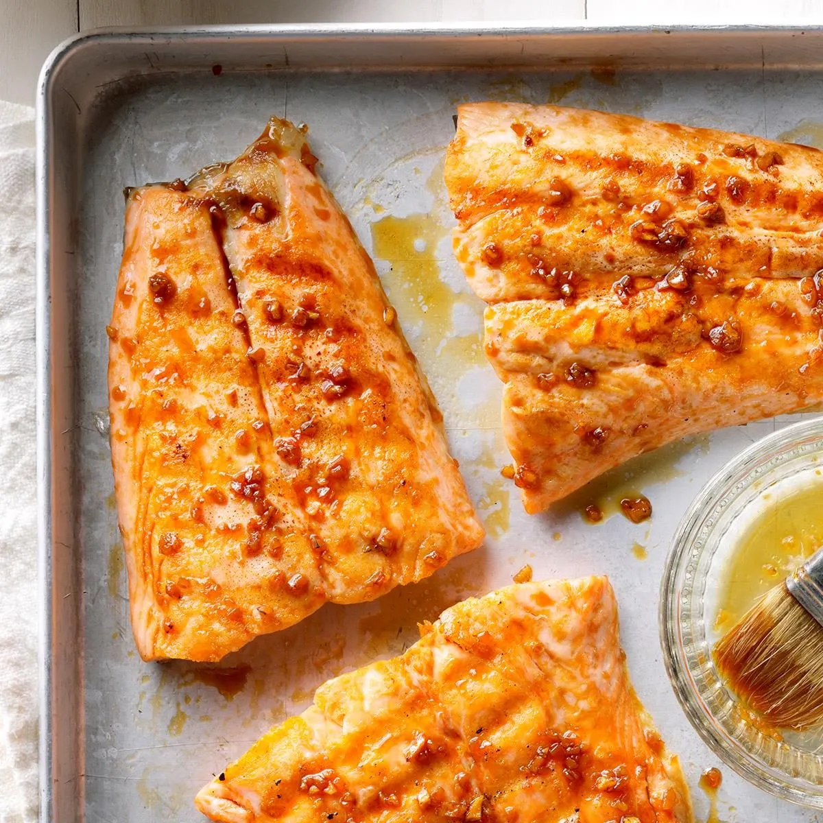 Salmon With Ginger Glaze