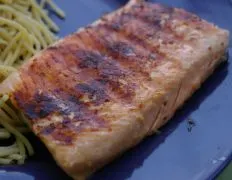 Salmon With Honey And Mustard Glaze