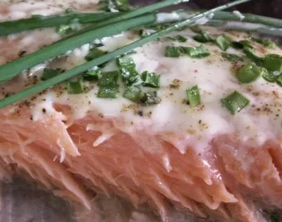 Salmon With Horseradish Cream