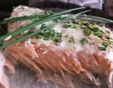 Salmon With Horseradish Cream