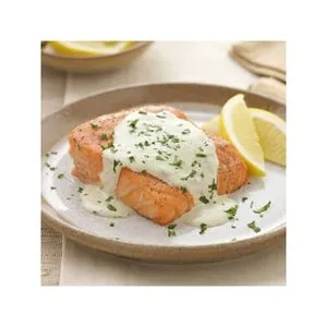 Salmon With Pesto Cream Sauce