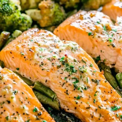 Salmon With Roasted Garlic