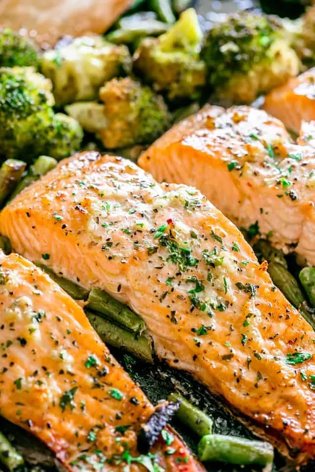 Salmon With Roasted Garlic