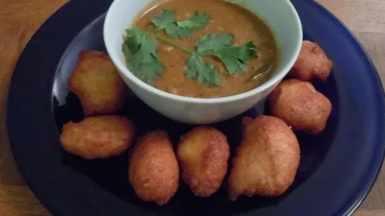 Sambhar Vada Yellow Lentil Soup With Spiced