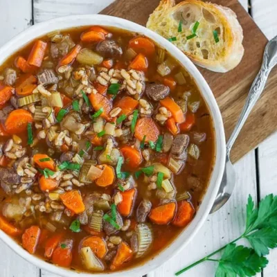 Sarahs Potato Barley Soup