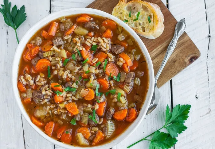 Sarahs Potato Barley Soup