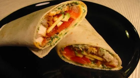 Sassy Chicken Wraps W/Cilantro