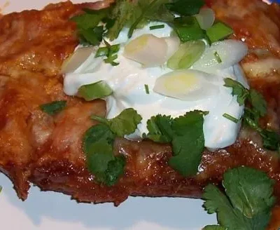 Saucy Chicken Enchiladas