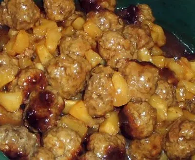 Saucy Sweet &Amp; Sour Pineapple Meatballs