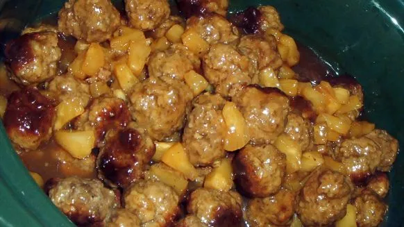 Saucy Sweet & Sour Pineapple Meatballs