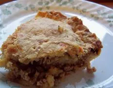 Sausage And Apple Pie In A Cheddar Crust